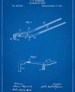 PP744-Blueprint Blacksmith Tongs Patent Poster