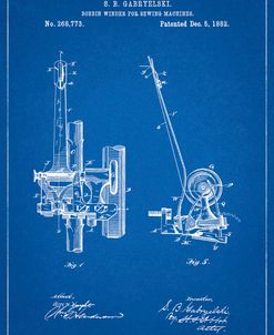 PP747-Blueprint Bobbin Winder for Sewing Machines Poster