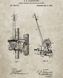 PP747-Sandstone Bobbin Winder for Sewing Machines Poster