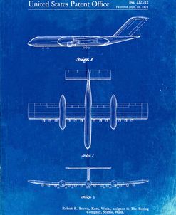 PP749-Faded Blueprint Boeing RC-1 Airplane Concept Patent Poster
