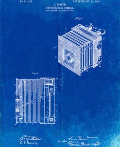 PP753-Faded Blueprint Borsum Camera Co Reflex Camera Patent Poster