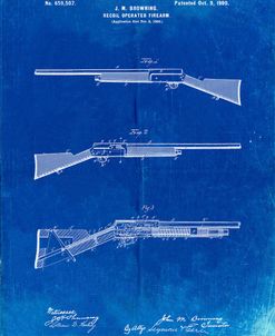 PP754-Faded Blueprint Browning Auto 5 Shotgun 1900 Patent Poster