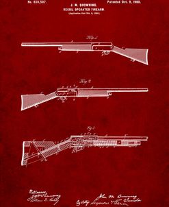 PP754-Burgundy Browning Auto 5 Shotgun 1900 Patent Poster