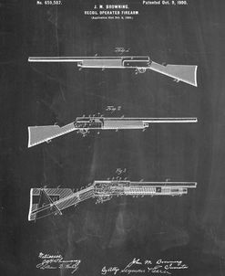 PP754-Chalkboard Browning Auto 5 Shotgun 1900 Patent Poster