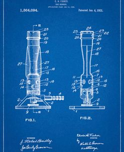PP758-Blueprint Bunsen Burner 1921 Patent Poster