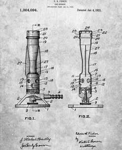 PP758-Slate Bunsen Burner 1921 Patent Poster