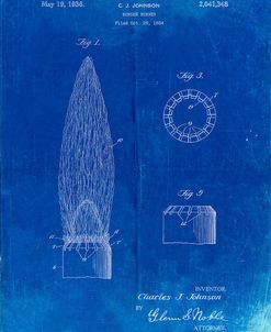 PP759-Faded Blueprint Bunsen Burner Gas Distribution Patent Poster