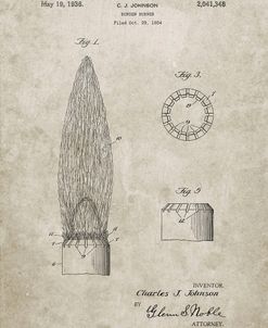 PP759-Sandstone Bunsen Burner Gas Distribution Patent Poster