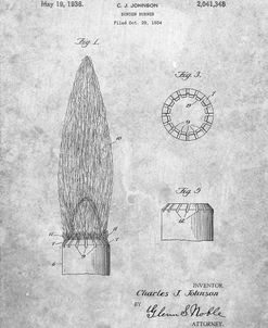 PP759-Slate Bunsen Burner Gas Distribution Patent Poster