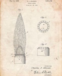 PP759-Vintage Parchment Bunsen Burner Gas Distribution Patent Poster