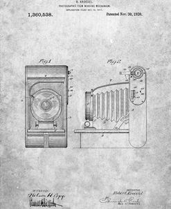 PP761-Slate Camera Film Winding Patent Print