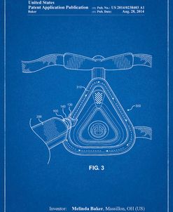 PP775-Blueprint CPAP Mask Patent Poster