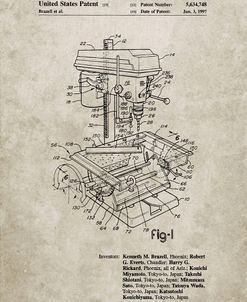 PP788-Sandstone Drill Press Patent Poster