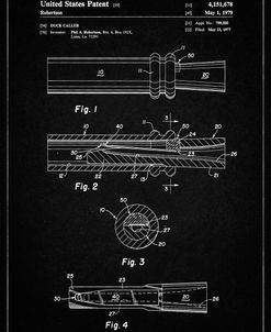 PP789-Vintage Black Duck Call Patent Poster