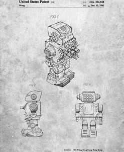 PP790-Slate Dynamic Fighter Toy Robot 1982 Patent Poster