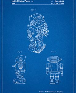 PP790-Blueprint Dynamic Fighter Toy Robot 1982 Patent Poster
