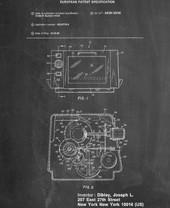 PP791-Chalkboard Easy Bake Oven Patent Poster