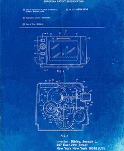 PP791-Faded Blueprint Easy Bake Oven Patent Poster