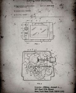 PP791-Faded Grey Easy Bake Oven Patent Poster