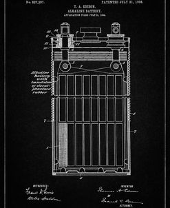 PP792-Vintage Black Edison Alkaline Battery Art