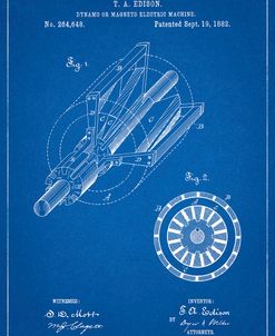 PP793-Blueprint Edison Dynamo Electrical Generator Patent Print