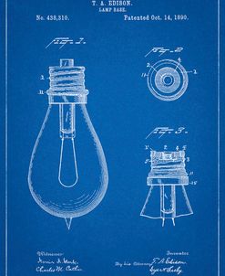 PP796-Blueprint Edison Lamp Base Patent Print
