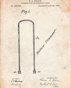 PP795-Vintage Parchment Edison Filament Art