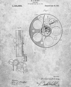 PP807-Slate Film Reel 1915 Patent Poster