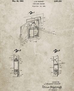 PP809-Sandstone Fire Hose Cabinet 1961 Patent Poster