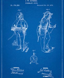 PP810-Blueprint Firefighter Suit 1876 Patent Print