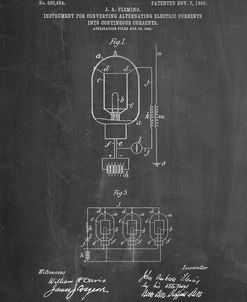 PP817-Chalkboard Fleming Valve Patent Poster