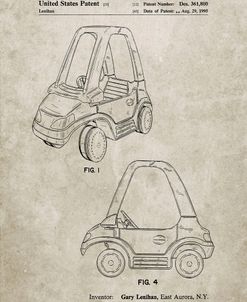 PP816-Sandstone Fisher Price Toy Car Patent Poster