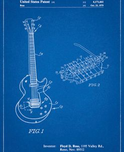 PP818-Blueprint Floyd Rose Guitar Tremolo Patent Poster