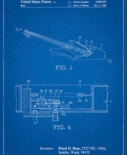 PP819-Blueprint Floyd Rose Tremolo Patent Poster