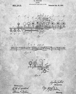 PP820-Slate Flute 1908 Patent Poster