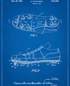 PP824-Blueprint Football Cleat Patent Print