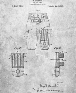 PP828-Slate Football Pants Patent Print