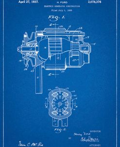 PP830-Blueprint Ford 1935 DC Generator Patent Poster