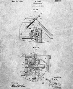 PP834-Slate Ford Car Starter Patent Poster