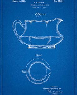 PP155- Blueprint Haviland Basin Pitcher Patent Poster