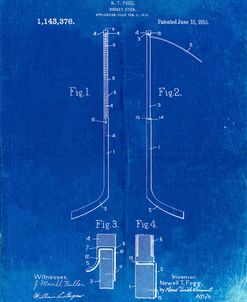 PP157- Faded Blueprint Hockey Stick 1915 Poster