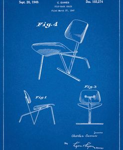 PP159- Blueprint Eames Tilt Back Chair Patent Poster