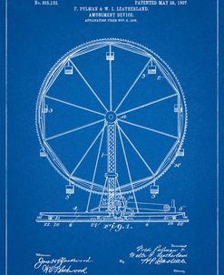 PP167- Blueprint Ferris Wheel Poster