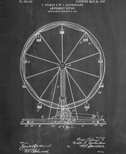 PP167- Chalkboard Ferris Wheel Poster