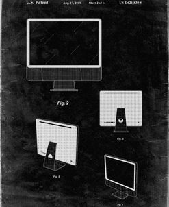 PP178- Black Grunge iMac Computer Mid 2010 Patent Poster