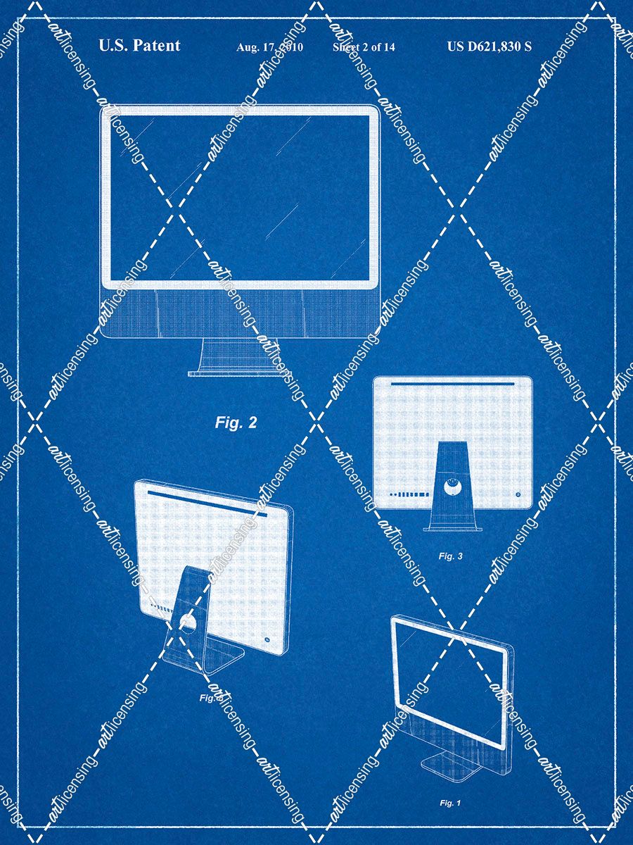 PP178- Blueprint iMac Computer Mid 2010 Patent Poster