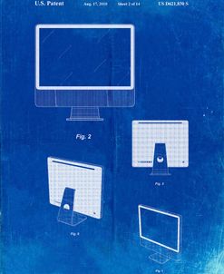 PP178- Faded Blueprint iMac Computer Mid 2010 Patent Poster