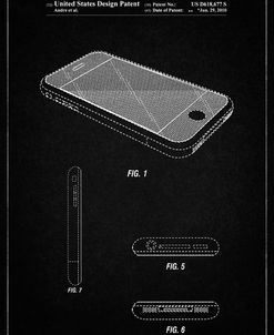 PP177- Vintage Black iPhone 3 Patent Poster