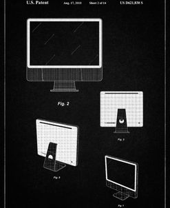 PP178- Vintage Black iMac Computer Mid 2010 Patent Poster