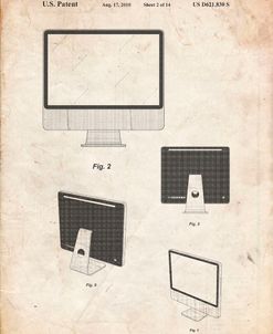 PP178- Vintage Parchment iMac Computer Mid 2010 Patent Poster